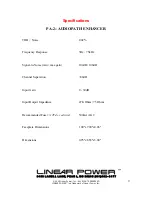 Предварительный просмотр 9 страницы Linear Power PA-2 AudioPath Enhancer Operation & Installation Manual