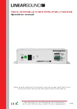 LINEAR SOUND LTS.A220 Operation Manual предпросмотр