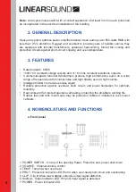 Предварительный просмотр 5 страницы LINEAR SOUND LTS.A650L Operation Manual