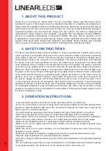 Preview for 3 page of Linear Technologie LINEARLEDS LYRE LTL.LY712E Operation Manual