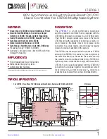 Preview for 1 page of Linear Technology Analog Devices LT8708-1 Datasheet