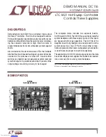 Linear Technology DC116 Series Demo Manual preview