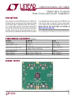 Linear Technology DC1385A Demo Manual preview