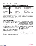 Preview for 2 page of Linear Technology DC1649A Demo Manual