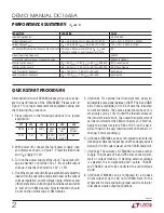 Preview for 2 page of Linear Technology DC1663A Demo Manual