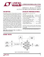 Preview for 1 page of Linear Technology DC1719A Demo Manual