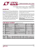 Linear Technology DC1733A Demo Manual preview