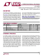 Linear Technology DC2063A Demo Manual preview