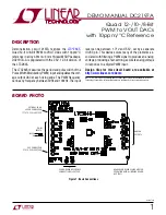 Предварительный просмотр 1 страницы Linear Technology DC2197A Demo Manual