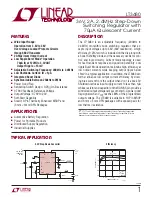 Preview for 1 page of Linear Technology LT3480 Manual