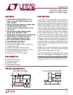 Preview for 1 page of Linear Technology LTC4110 Manual