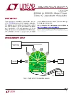 Preview for 1 page of Linear Technology LTC5599 Demo Manual