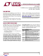 Предварительный просмотр 1 страницы Linear Technology LTC6417 Manual