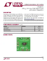 Preview for 1 page of Linear Technology LTM8033 Demo Manual