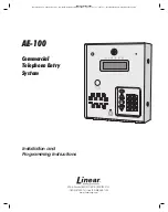 Preview for 1 page of Linear ACCESS AE-100 Guide Installation And Programming Instructions