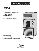 Linear ACP00892 Installation, Programming And Operation Instructions preview