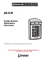 Linear AK-21W Installation And Programming Instructions preview