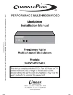 Linear CHANNEL PLUS 5425 Installation Manual preview