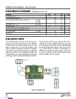 Preview for 2 page of Linear DC2033A Demo Manual