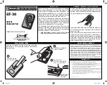 Предварительный просмотр 1 страницы Linear DIGITAL  TRANSMITTER GT-30 Operating Instructions