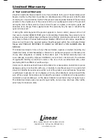 Preview for 24 page of Linear DMC3-4 Operation & User’S Manual