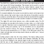 Preview for 2 page of Linear DXR-701 User Manual