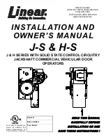 Linear H-S Installation And Owner'S Manual preview