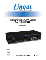 Linear High Definition A/V Scaler for HDMI SCALER-2-1080P User Manual preview