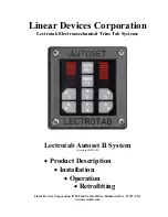 Preview for 1 page of Linear Lectrotab Autoset II System Manual