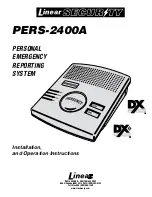 Linear PERS-2400A Installation And Operation Instructions Manual preview