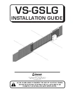 Preview for 1 page of Linear VS-GSLG Installation Manual