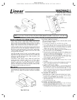 Preview for 1 page of Linear WADWAZ-1 Manual