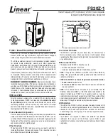 Preview for 1 page of Linear Z-Wave Series Instructions