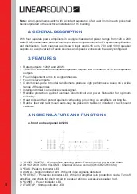 Предварительный просмотр 5 страницы Linearsound LTS.A4120L Operation Manual