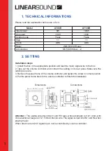 Предварительный просмотр 3 страницы Linearsound LTS.AT06R Operation Manual