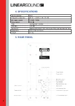 Preview for 5 page of Linearsound LTS.EC1720B Operation Manual