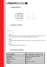 Preview for 3 page of Linearsound LTS.PDS50 Operation Manual