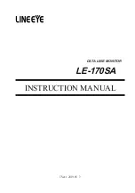 LineEye LE-170SA Instruction Manual предпросмотр