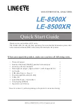 LineEye LE-8500X Quick Start Manual предпросмотр