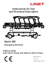 LINET Sprint 200 Instructions For Use And Technical Description предпросмотр