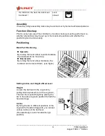 Preview for 6 page of LINET TOM 115 Assembly Manual