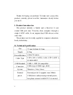 Preview for 2 page of Linetek USB-1804 User Manual