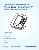 Предварительный просмотр 1 страницы Lingo SoundPoint IP Color Expansion Module Quick Start Manual