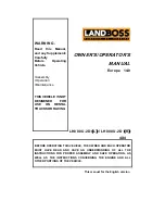 Linhai Landboss LH800U-2D Owner'S/Operator'S Manual предпросмотр