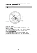 Preview for 20 page of Linhai M565L EURO IV Owner'S Manual