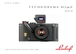 LINHOF TECHNORAMA 612 pc II Operating Instructions Manual предпросмотр