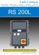 Link Controls RS 200L Operating Instructions Manual preview