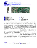 Link electronics 1199 Specification Sheet preview