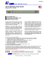 Link electronics 861-XL1616D Specification Sheet предпросмотр