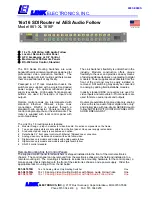 Предварительный просмотр 1 страницы Link electronics 861-XL1616F Specification Sheet